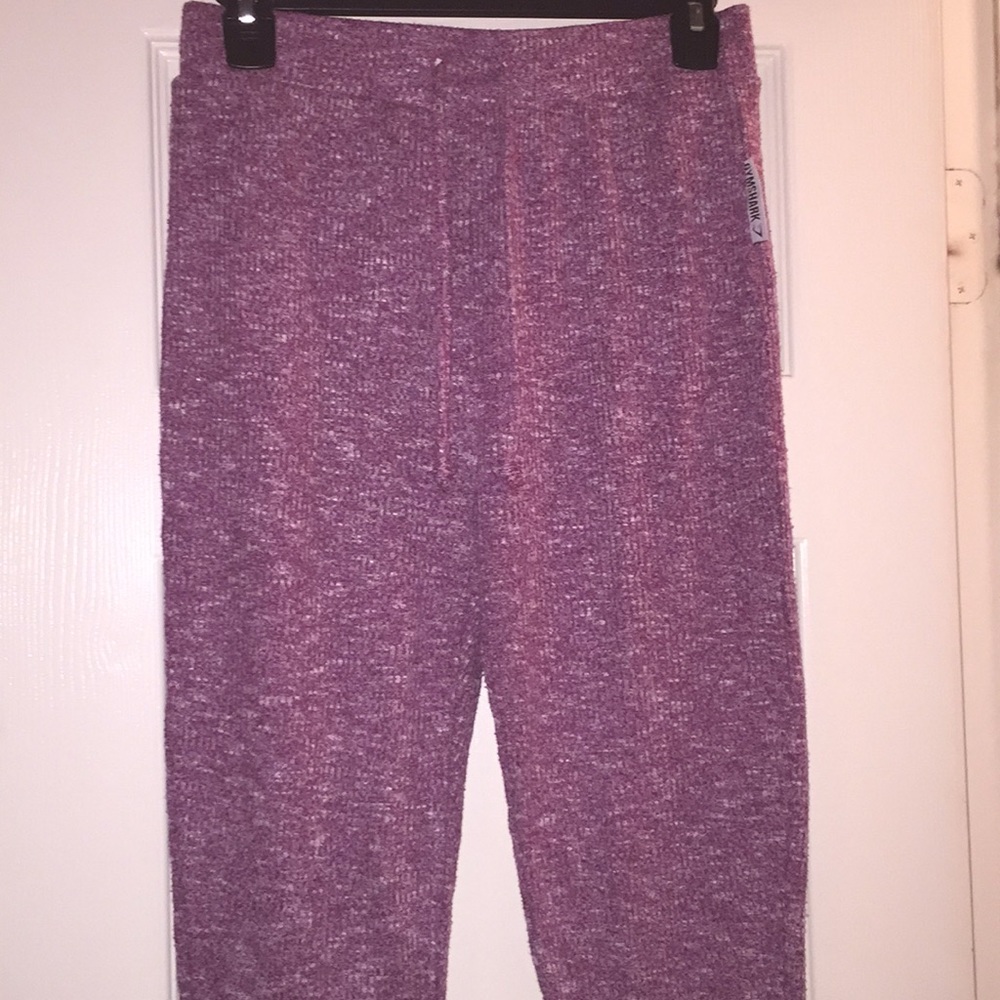 Gymshark slounge leggings in deep plum!